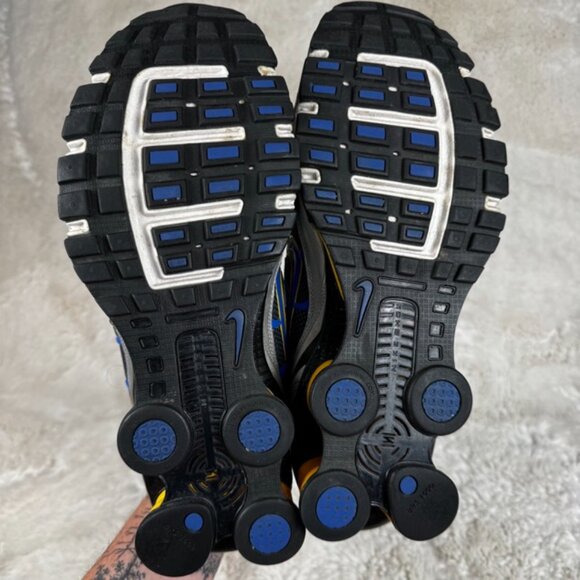 Nike Shox Turbo Men's Running Shoes Size 12 US 318161-146 Blue Silver Yellow - Picture 9 of 11